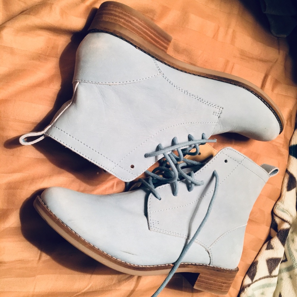 Lucky Brand Powder Blue Norwood Booties